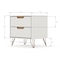 Manhattan Comfort Rockefeller 2.0 Nightstand, Off White and Nature 102GMC3 - alternate 9